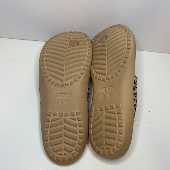 Crocs Leopard Kadee II Flip Flop Sandals Comfort Open Toe Walking Womens - Picture 7 of 8